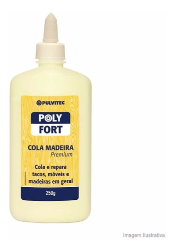 Cola Para Madeira Pulvitec 250 Gramas Amarela Pulvitec