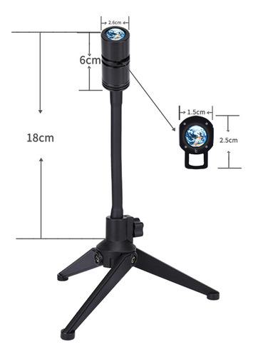 Moon Night Light Carga Fantasy Proyector Luz De 18 Cm