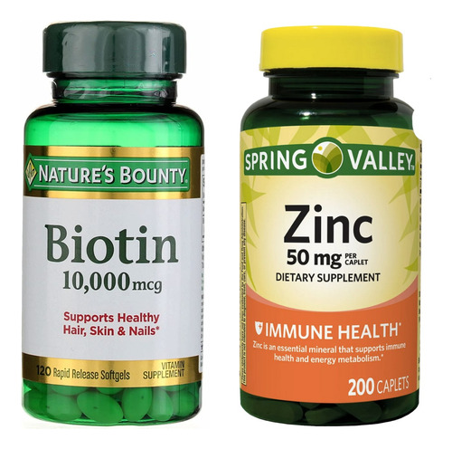 Biotina 10.000mcg + Zinc 50mg - Unidad a $1048