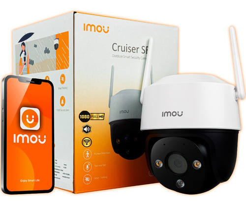 Cámara Seguridad Cruiser 2mp Fullcolor Wifi Exterior Ip Imou Color Blanco