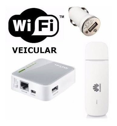 Kit Wi-fi Veicular Roteador+modem3g+adap 12v 15usuários !