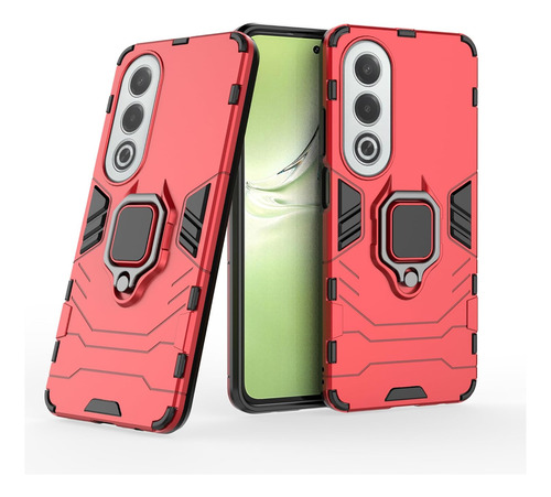 Funda Uso Rudo Carcasa Para Oppo A80 5g/a3 Pro/k12x 5g+mica Rojo Oppo A80 5g / Oppo A3 Pro/oppo K12x 5g