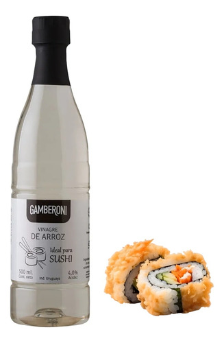 Vinagre De Arroz Gamberoni 500 Ml Ideal Sushi - Tresdeseosuy