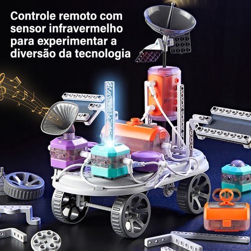 Camewin Blocos De Construção De Tecnologia De Circuitos 201 Peças, 110 Experiência