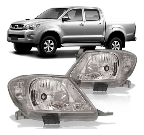 Farol Hilux 2008 2009 2010 2011 Cristal