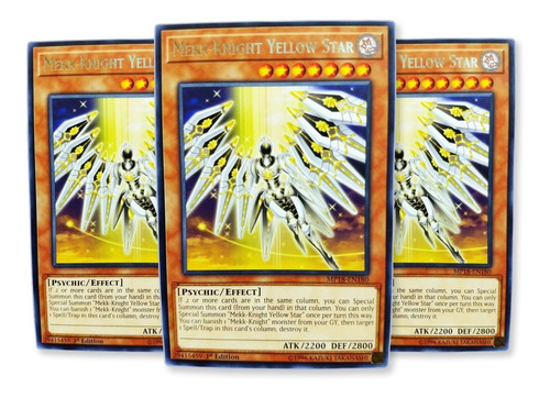 Yugi-oh! Mekk-knight Yellow Star Mp18-en180 Rare