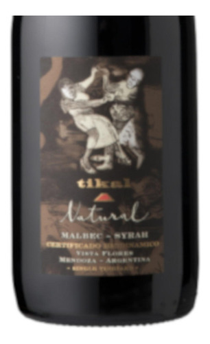 Pack De 4 Vino Tinto Tikal Natural Malbec-syrah 750 Ml