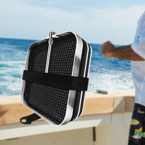 Cesta De Pescado Plegable Pesca Mantenga De Negro