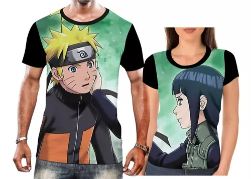 Camiseta Blusa Hinata Naruto Camisa Feminina Masculina