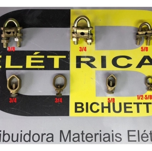 Kit 10 Conector Grampo Para Aterramento Haste Th 3/4 Intelli