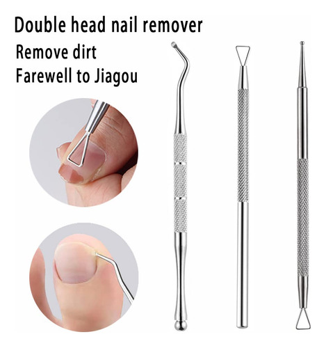 Alicate Para Pedicure,pinza ,guiadores,cucharilla 6pz