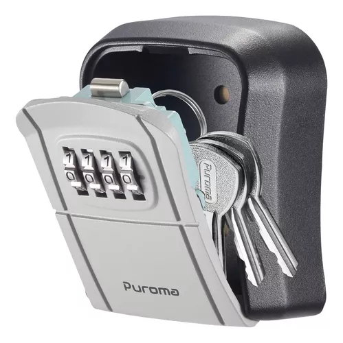  Caja de almacenamiento de llaves con código reiniciable para  llaves de repuesto de casa, caja fuerte para llaves de oficina para pared :  Productos de Oficina