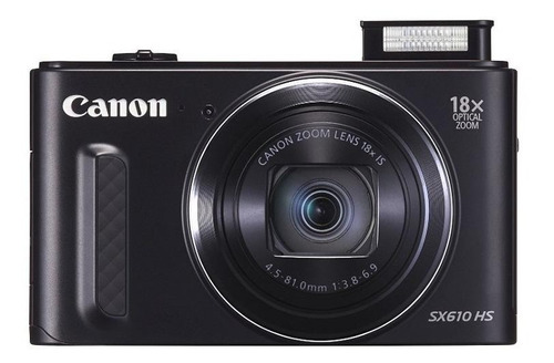  Canon PowerShot SX610 HS compacta cor  preto