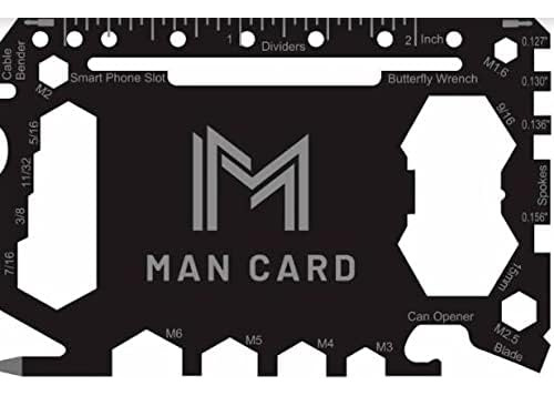 Man Card - Multiherramienta 46 En 1 Para Tarjetas De Crédito