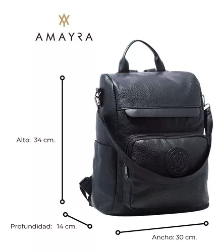 Mochila Antirrobo Cuero Pu Cartera De Mujer Moda Amayra