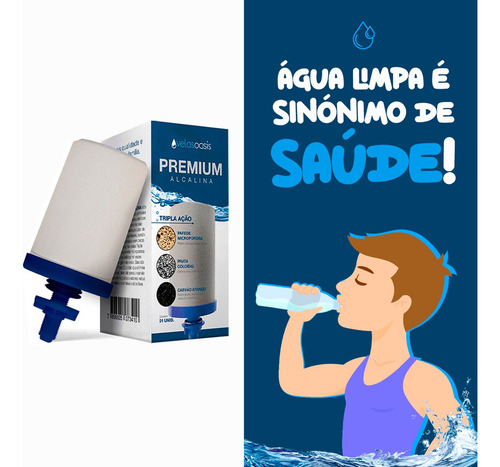 Talha Filtro De Barro Valdrighi Tradicional Com Vela De Cerâmica Tripla Ação Total 5 Litros Água Pura E Geladinha