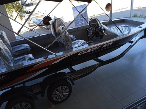 Imagem 6 de 25 de Lancha Metalboat Quest 195 Mercury 115 Reboque 2 Eixo
