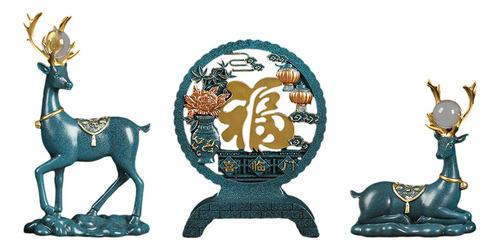 Figuras De Renos, Estatuas De Ciervos, Regalo De Azul
