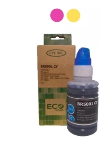 Tinta Compatible Con Brother Bt-5001 Colores Marca Ppc Ink