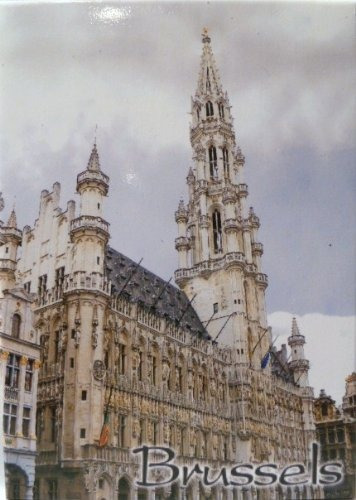 Imán De Recuerdos De Bruselas Bélgica Nevera Collector 2.5  