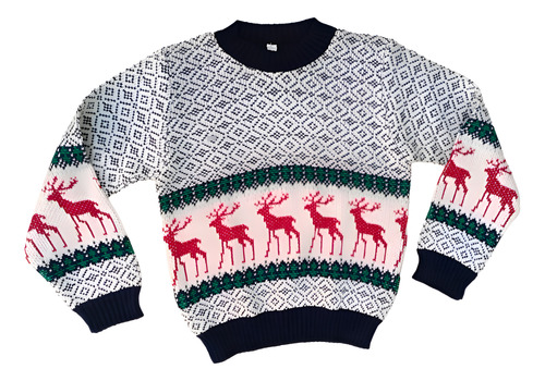 Ugly Sweater Navideño Infantil Y Adulto Sueter Tejido 1 Pza.