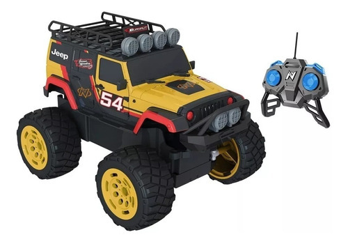 Nikko Jeep Wrangler A Radio Control Escala 1:18 Color Amarillo