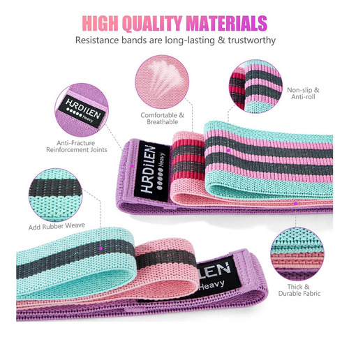 Bandas De Resistencia De Hurdilen For Hacer Ejercicio, 3 De