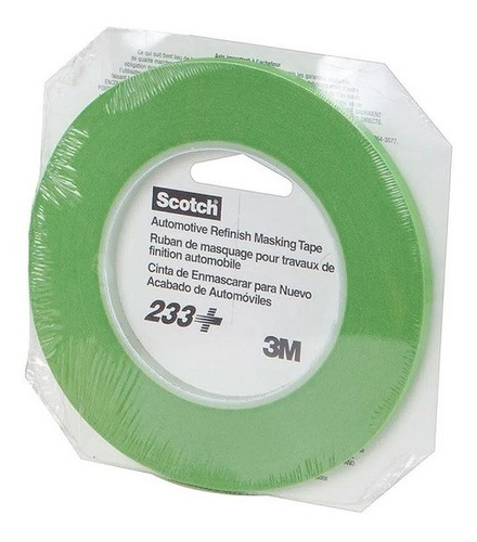 Fita De Mascaramento 3m 233+ 3mm X 55m Cor Verde Liso