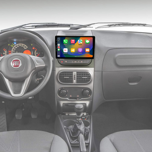 Kit Multimidia Connect Media Fiat Palio Siena Strada 13/19