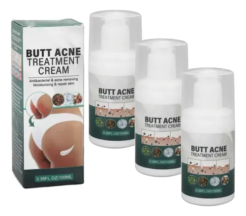 3×crema Para Granos En Gluteos, Tratamiento Limpieza