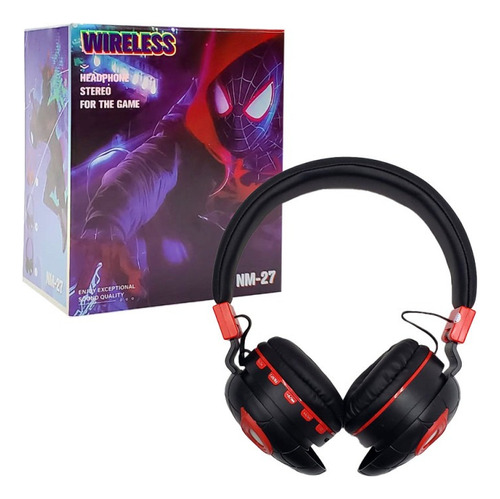 Auriculares Inalambricos Headphone Stereo Fm Hombre Araña Surtidos