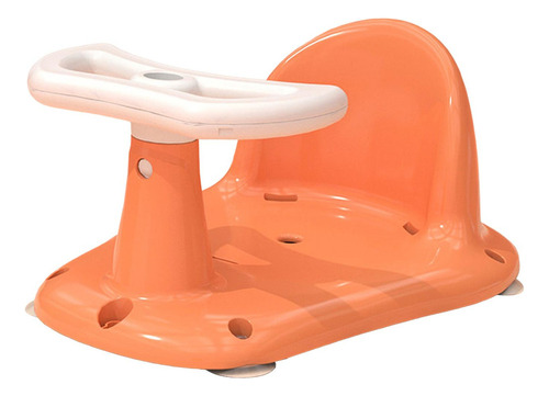 Silla De Ducha Infantil Con Ventosas Antideslizantes Naranja