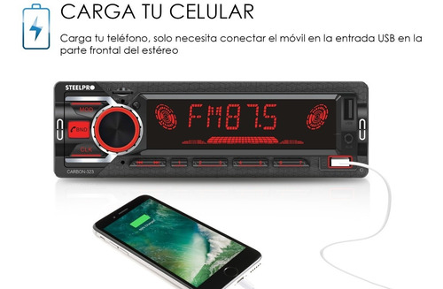 Imagen 3 de 5 de Kit Autoestereo Steelpro Bluetooth + Bocinas 6.5 Soundstream