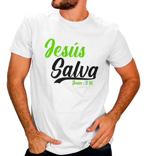 Playera Cristiana Religiosa Jesús Slava Juan 3:16 #73