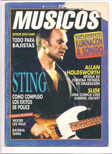 Revista Musicos N° 29 Sting Police Allan Holdswoerth B5