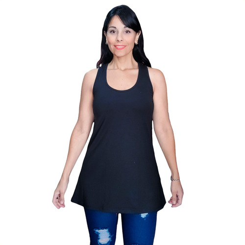 Musculosa Larga De Mujer Modal Con Lycra Talle Grande Mc