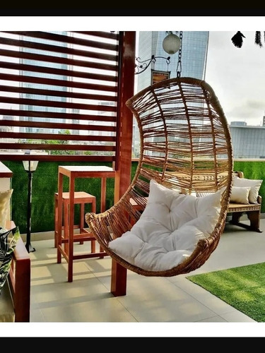 Colgante Sillón Columpio Ratan Sólido Envío A Provincia