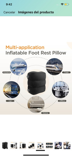 Almohada Inflable Para Reposapiés Para Viaje,almohada De Vi