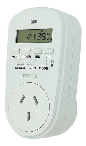 Temporizador Digital Enchufable Reloj Timer 10a 220v Full
