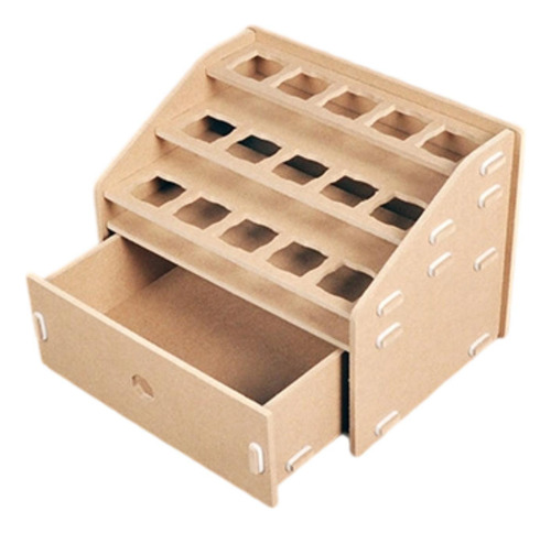 Organizador De Pintura Modelo De Madera Organizador,