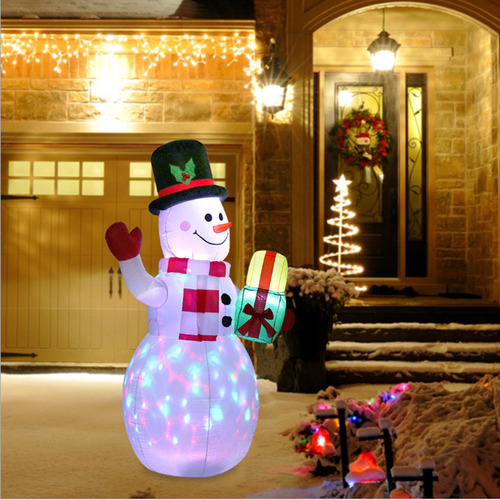 2024 2024 Decoración Navideña Nieve Inflable Happy Light