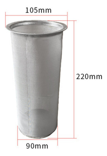 Filtro De Malla De Acero Inoxidable Para 10,5 Cm X 22 Cm