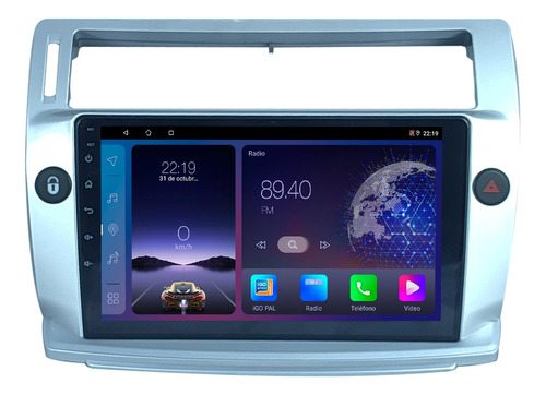 Stereo Android Gps Pantalla 9¨ Citroen C4 2+64 Carplay