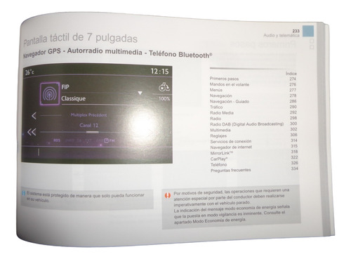 Citroen Ds3 2016 Manual De Empleo (Usado)