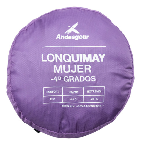 Saco De Dormir Mujer Andesgear Lonquimay -4° Violeta