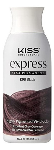 Kiss Express K98 Negro Tinte Semi Permanente 