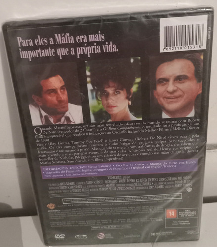 Dvd Os Bons Companheiros ( Martin Scorsese ) Dir. ( Lacrado