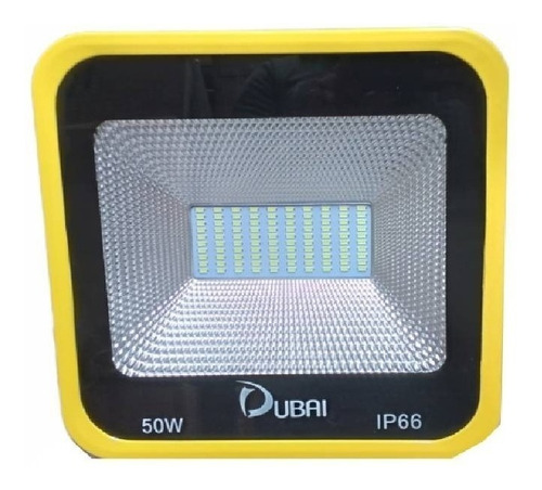 40 Pz Reflector Led Smd Contorno Amarillo 50w Dubai