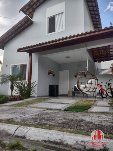 Imagem 3 de 18 de Sobrado Com 3 Dormitórios, 200 M² - Venda Por R$ 561.800,00 Ou Aluguel Por R$ 3.290,00 - Condomínio Veredas - Taubaté/sp - So0174