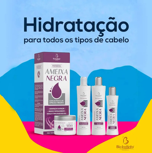 Kit Capilar Ameixa Negra Bio Instinto 4 Itens